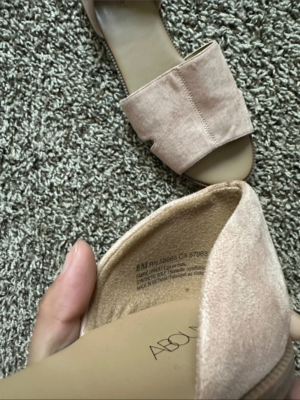 Abound Blush Pink D'Orsay Open-Toe Sandals